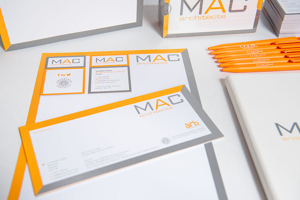 MAC Architects stationery