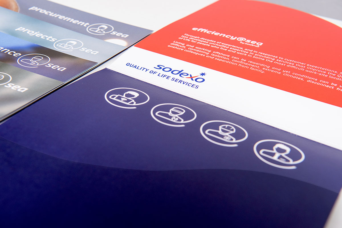 Sodexo Efficiency @ Sea folder & brochures