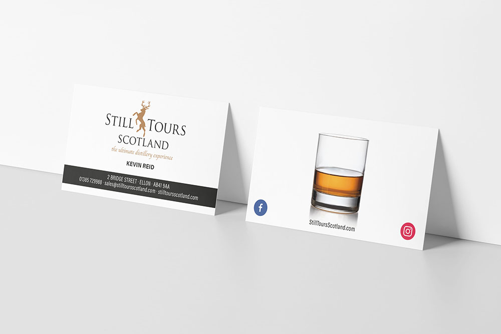 Still Tours Scotland business cards